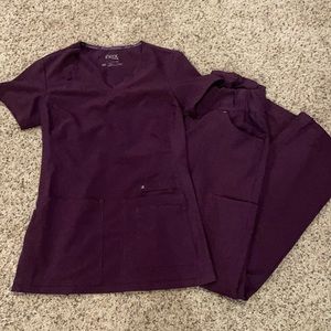 Purple Cherokee  iFlex scrubs set